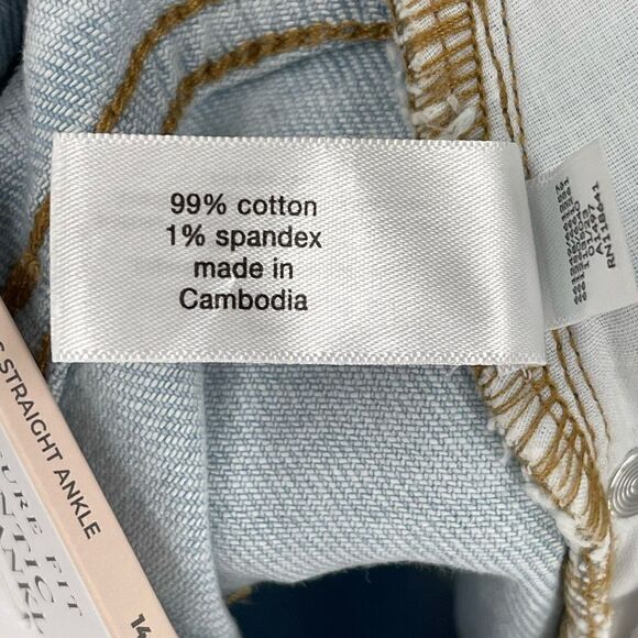 Lane Bryant Authentic Straight Ankle Mid Rise Jean Flex Magic Waistband Women 14 - Picture 8 of 8
